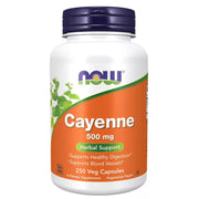 NOW FOODS Cayenne'i pipar 500 mg – 250 kapslit
