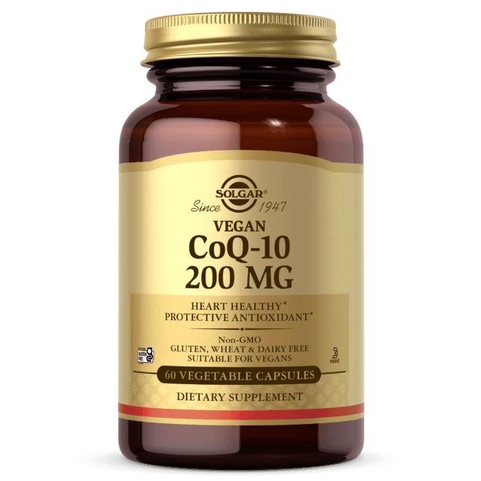 SOLGAR Vegan CoQ-10 200 mg – 60 kapslit