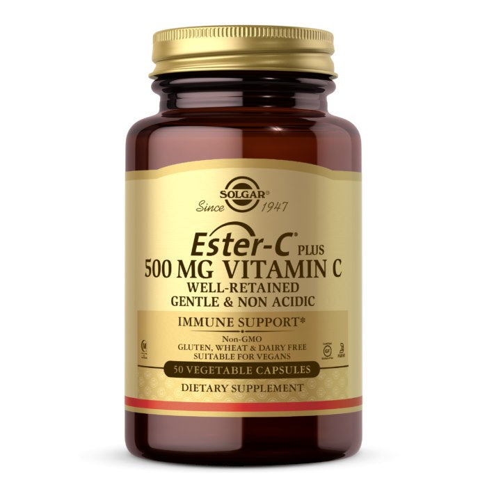 SOLGAR Ester-C ja C-vitamiin 500 mg – 50 kapslit