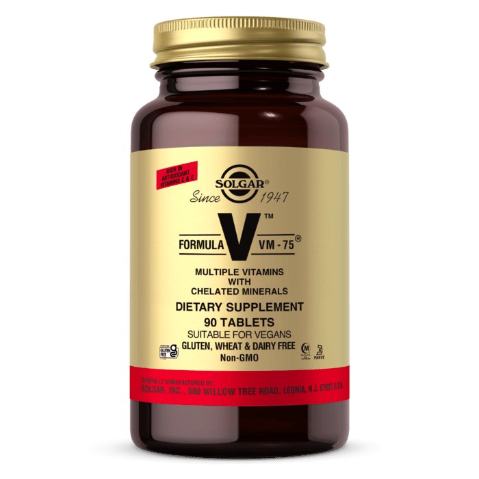 SOLGAR Formula VM-75 – 90 tabletti