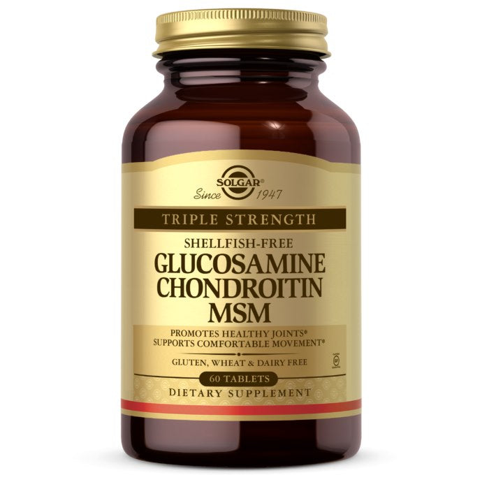 SOLGAR Kolmekordse toimega glükoosamiin, kondroitiin ja MSM – 60 tabletti