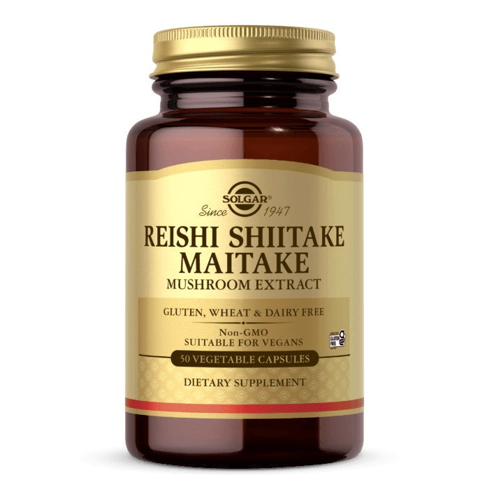 SOLGAR Reishi Shiitake Maitake seente ekstrakt – 50 kapslit