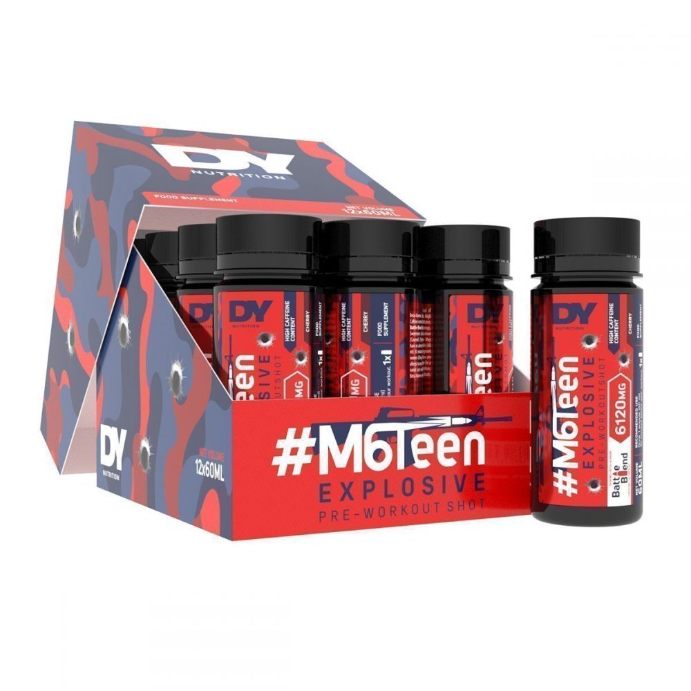 Dorian Yates #M6Teen plahvatusohtlik treeningueelne jook, Mojito – 12 x 60 ml.