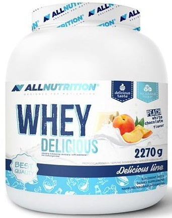 Allnutrition Whey Delicious vadakupulber, maasikamaitseline – 2270 g