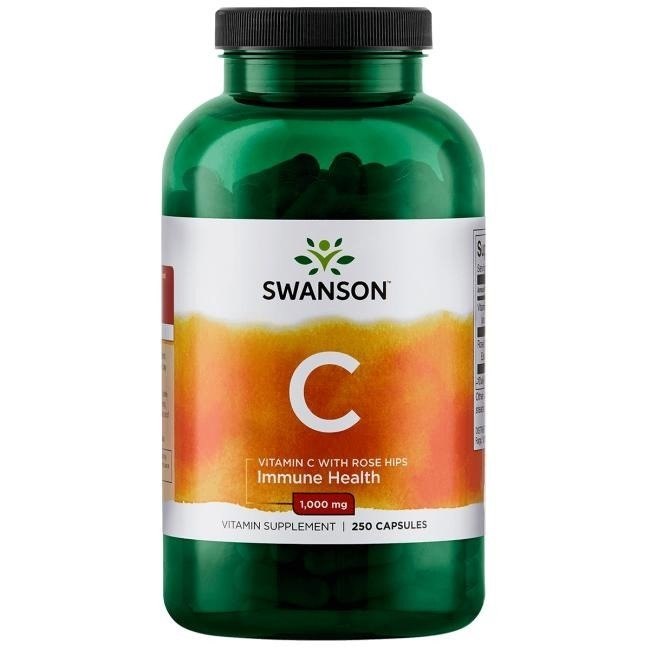 SWANSON C-vitamiin kibuvitsaga 1000 mg – 250 kapslit