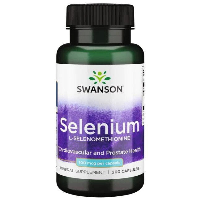 SWANSON seleen L-selenometioniin 100 µg – 200 kapslit