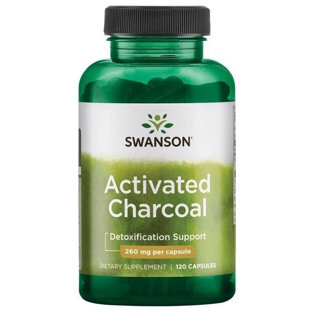SWANSON aktiivsüsi 260 mg – 120 kapslit