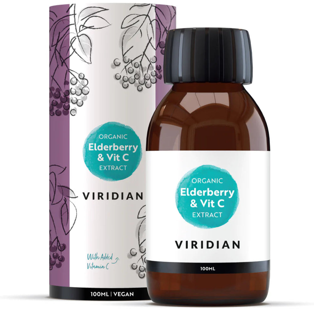 VIRIDIAN orgaaniline leedrimarjaekstrakt + C-vitamiin - 100 ml