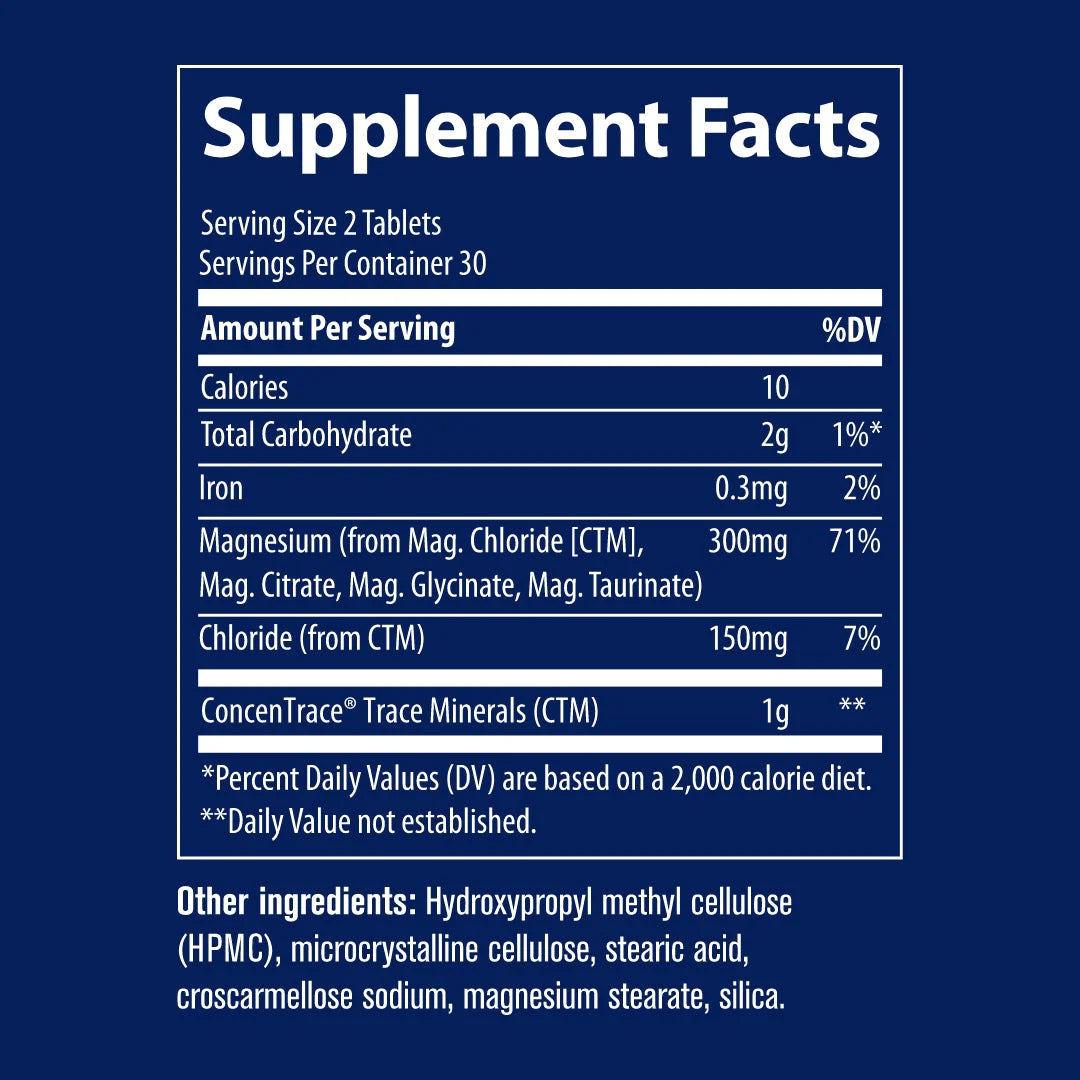 TRACE MINERALS magneesium 300 mg – 60 tabletti