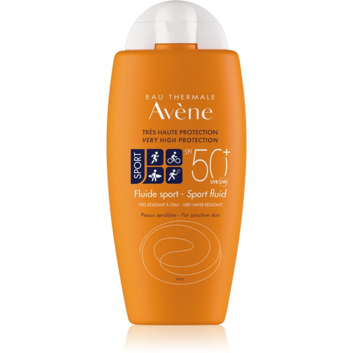 Avene, Sport Fluid, Photo-Protecteur, Päikesekaitsevedelik, näole ja kehale, SPF50+, 100 ml