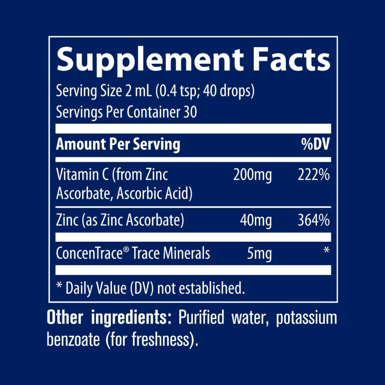 TRACE MINERALS vitamiin C + iooniline tsink - 59 ml