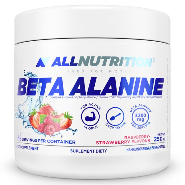 Allnutrition beeta-alaniin, vaarika-maasika maitsega – 250 g