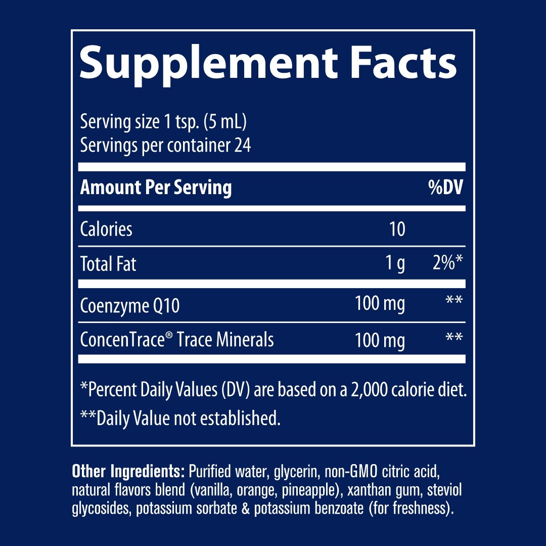 TRACE MINERALS koensüüm Q10 - 118 ml