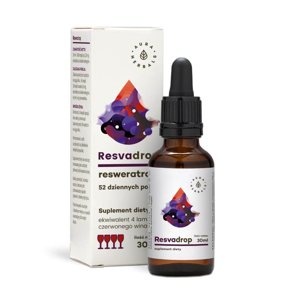 Aura Herbals Resvadrop resveratrooli tilgad – 30 ml