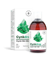 AURA HERBALS Cynkdrop - Cynk z Witaminami B6 i B12 w płynie (500 ml)