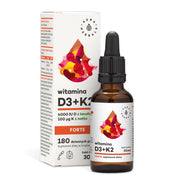 Aura Herbals vitamiin D3 4000 IU + K2mk7 FORTE - 30 ml tilkadena