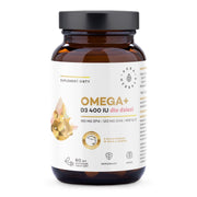Aura Herbals Omega+ vitamiin D3 400 IU lastele, 60 avatavat kapslit