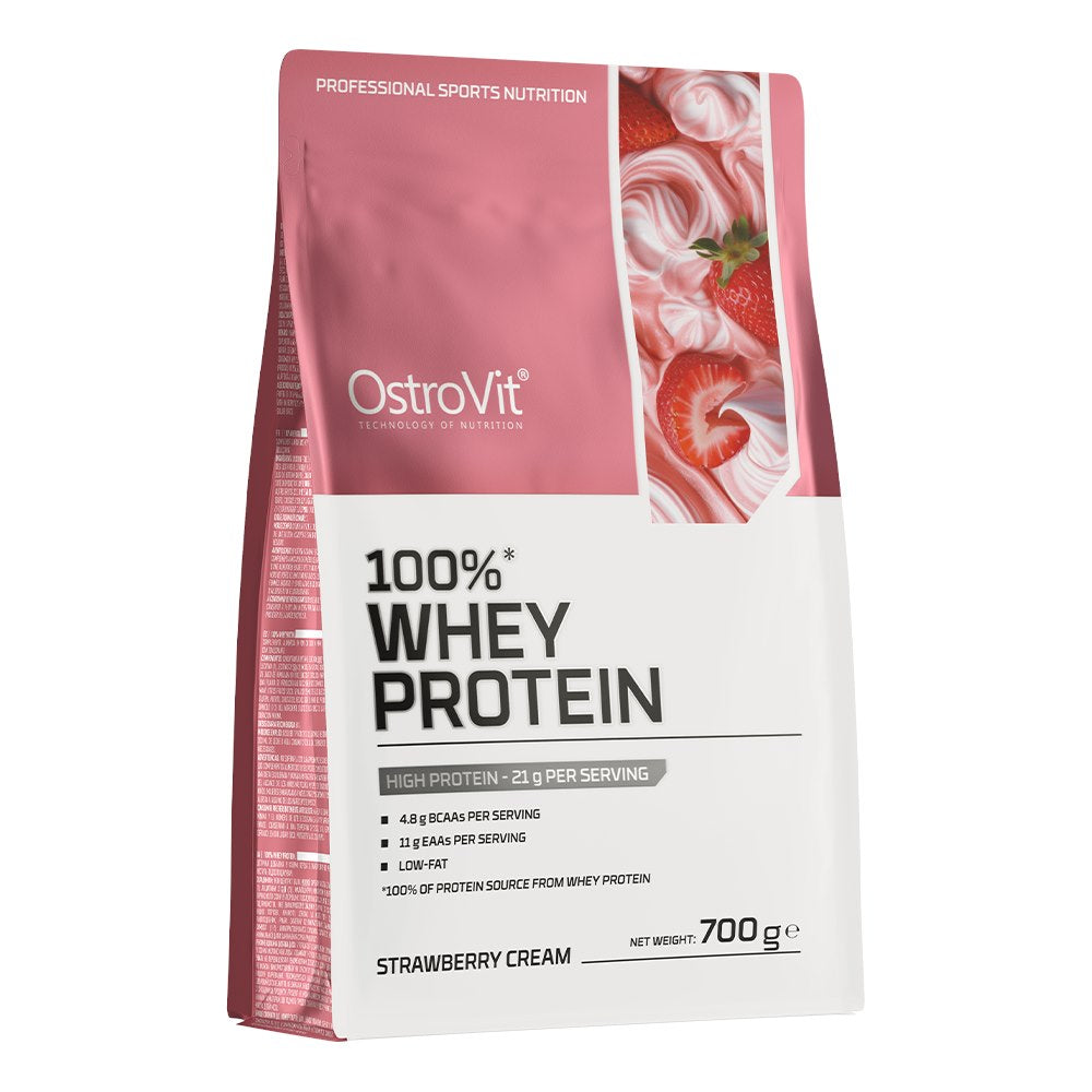 OSTROVIT 100% Whey Protein - smak kremowej truskawki (700 g)