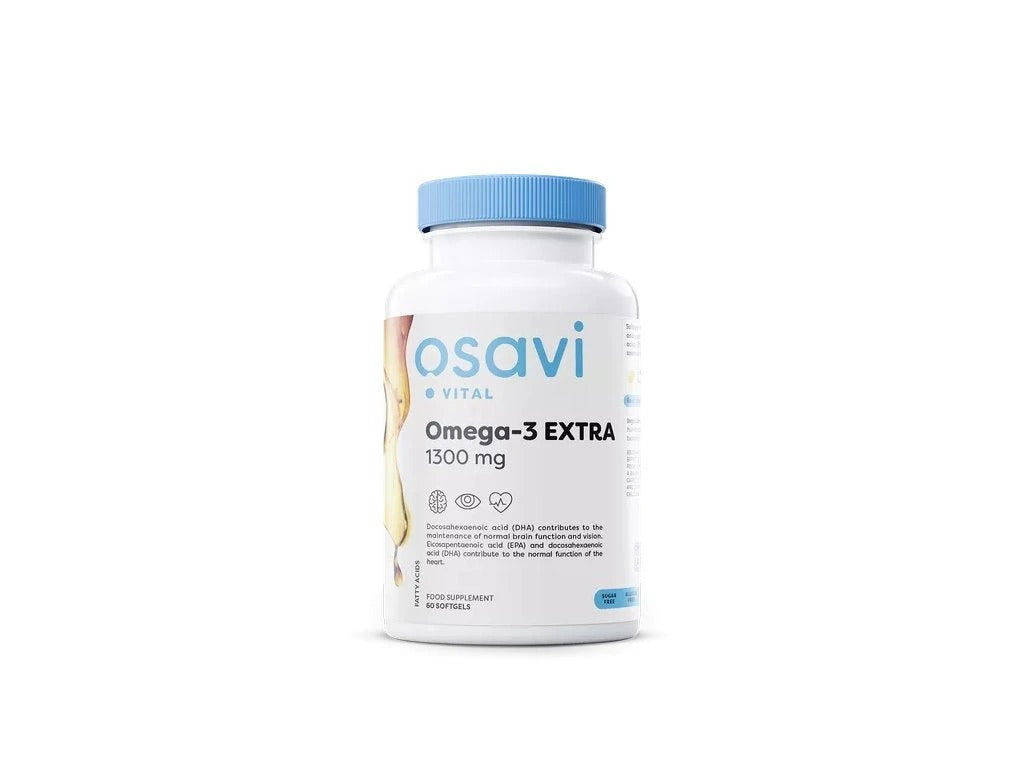 Osavi Omega-3 Extra molekulaarselt destilleeritud 1300 mg - 60 sidrunimaitselist kapslit