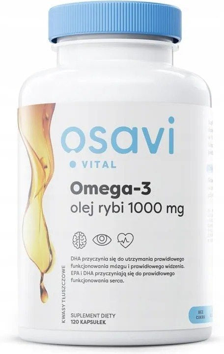 Osavi Oomega-3 kalaõli, molekulaarselt destilleeritud, 1000 mg - 120 kapslit