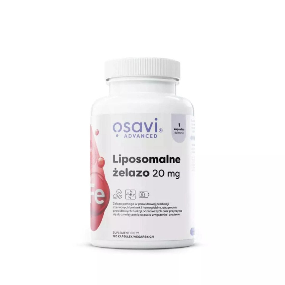 Osavi liposomaalne raud 20 mg – 120 kapslit