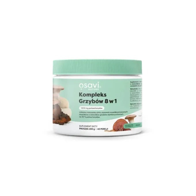 Osavi seente kompleks 8 ühes pulber - 200 g