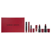 Set Giorgio Armani: Rouge d'Armani, Matte, Cream Lipstick, 400, Four Hundred, 4 g + Lip Maestro, Lip Stain, Liquid Lipstick, 400, 6.5 ml + Lip Magnet, Liquid Lipstick, 400, 3.9 ml + Ecstasy Lacquer , Shining, Lip Gloss, 400, 3 ml + Rouge d'Armani, Crea...