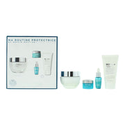Set Biotherm: Life Plankton, Anti-Ageing, Morning & Evening, Eye Cream, 5 ml + Life Plankton Elixir, Regenerating, Day & Night, Serum, For Face, 7 ml + Cera Repair, Barrier Repair, Cream, For Face, 50 ml + Cera, Eliminates Impurities, Cleansing Foaming...