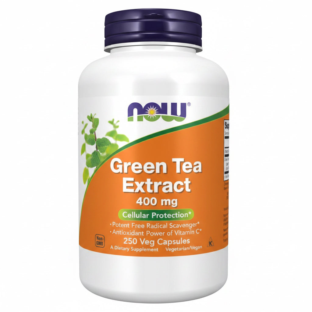 NOW FOODS Green Tea Extract - Zielona Herbata ekstrakt 400 mg (250 kaps.)