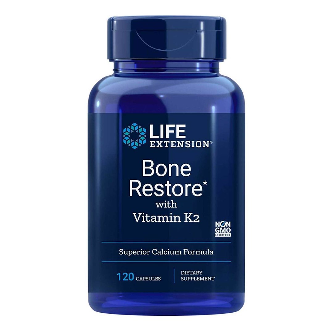 LIFE EXTENSION Bone Restore koos K2-vitamiiniga – 60 tabletti