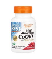DOCTOR'S BEST Koenzym Q10 400 mg i Piperyna BioPerine - Vegan (60 kaps.)
