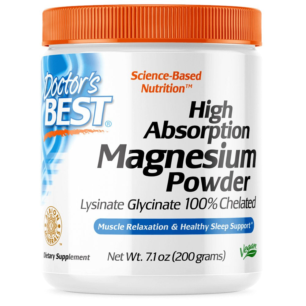 Doctor's Best magneesiumipulber – 200 g
