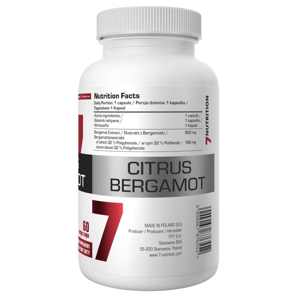 7NUTRITION bergamott 500 mg - 60 kapslit