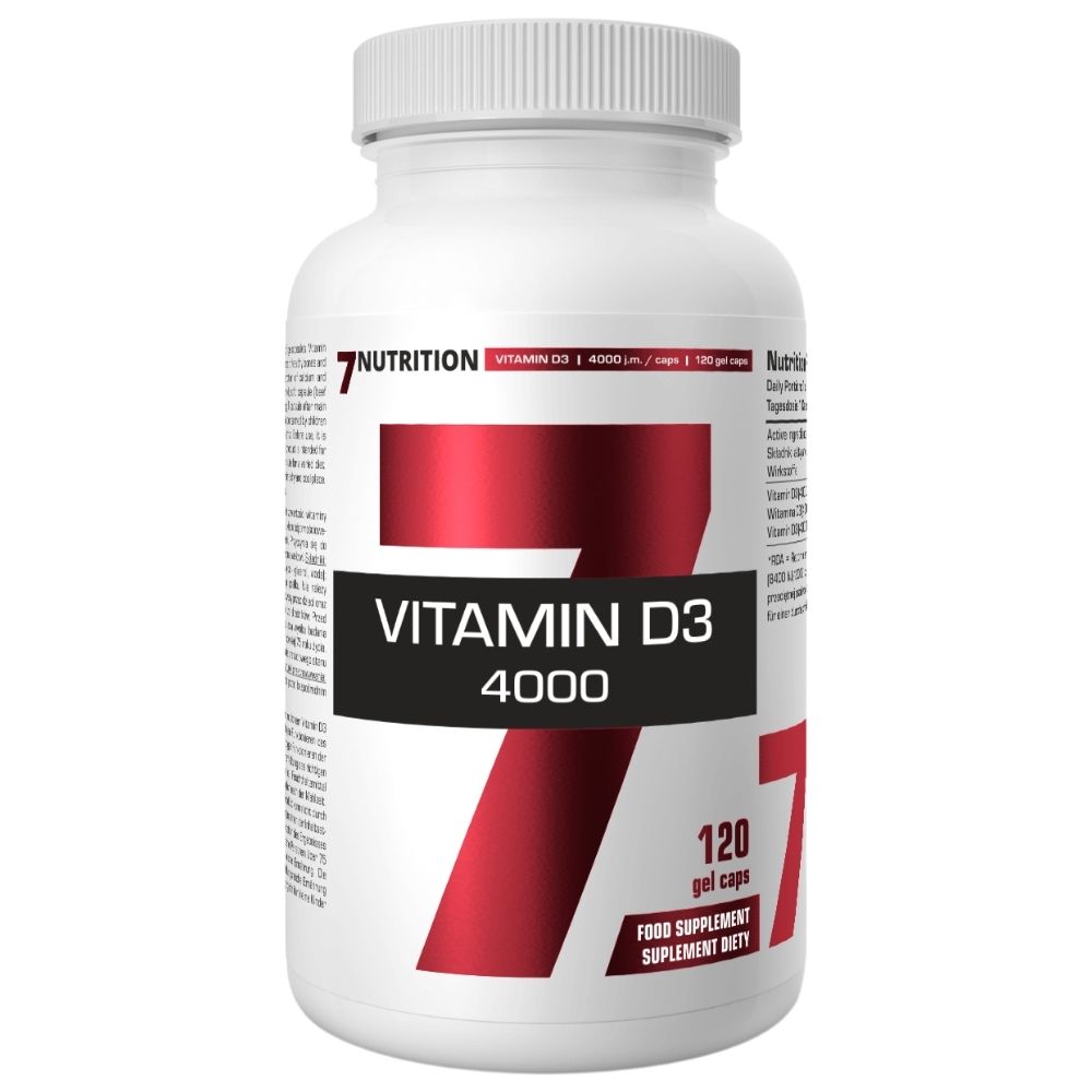 7NUTRITION D3-vitamiin 4000 RÜ - 120 kapslit