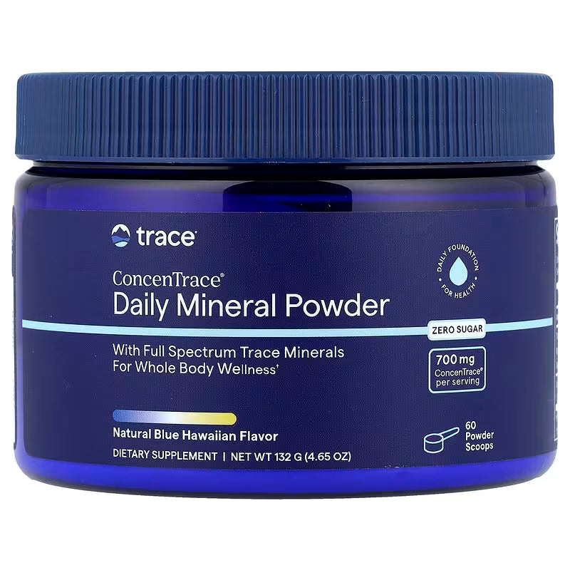 TRACE MINERALS igapäevane mineraalide pulber, Natural Blue Hawaiian maitse - 132 g