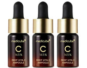 Set, Medicube, Deep Vita C, Brightening, Tonic Lotion, For Face & Neck, 3 pcs, 30 g