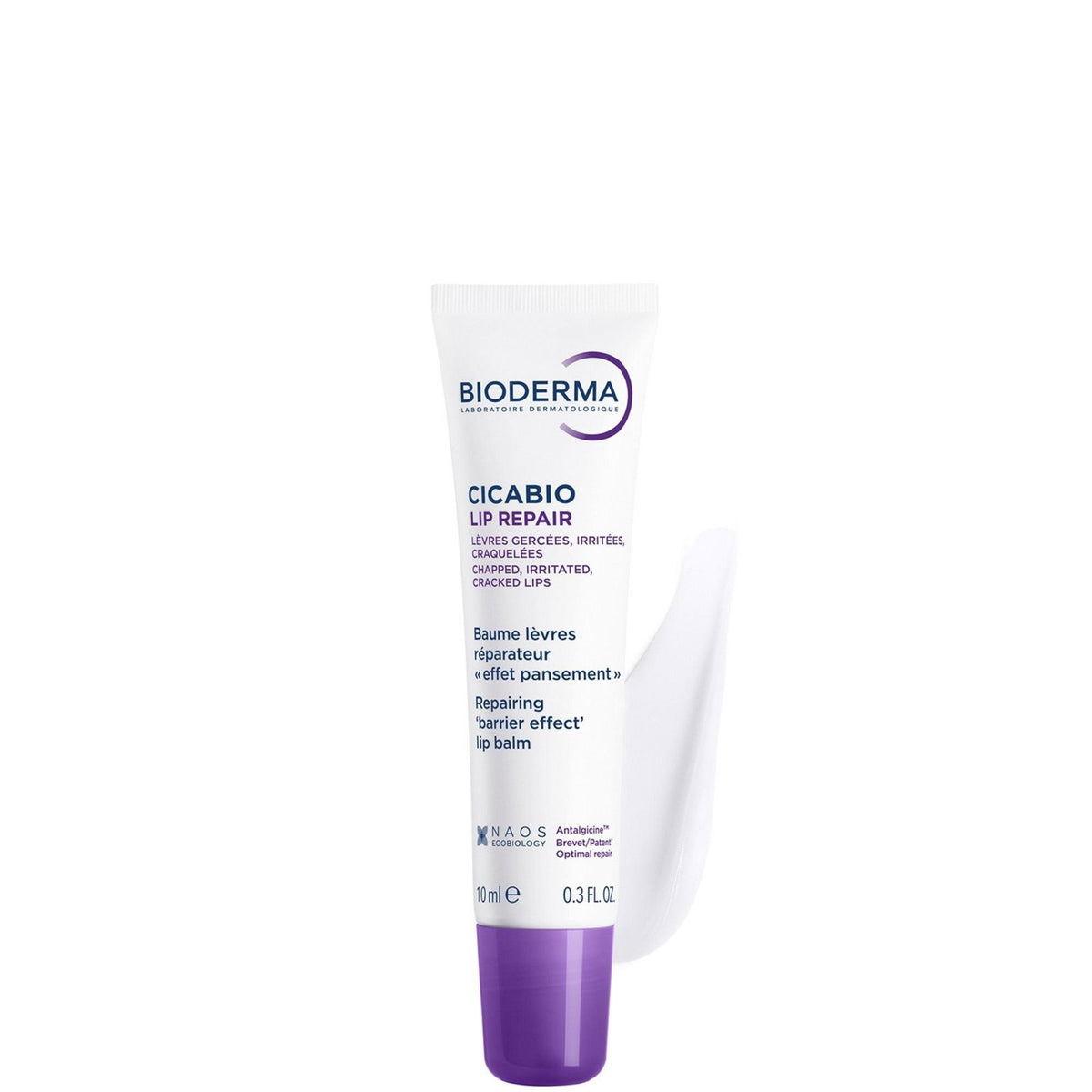 Bioderma Cicabio Lips taastav huulepalsam, 10 ml
