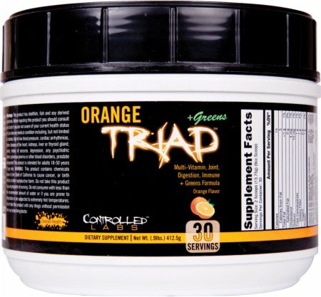 Controlled Labs Orange Triad + Greens, oranž, 408 g