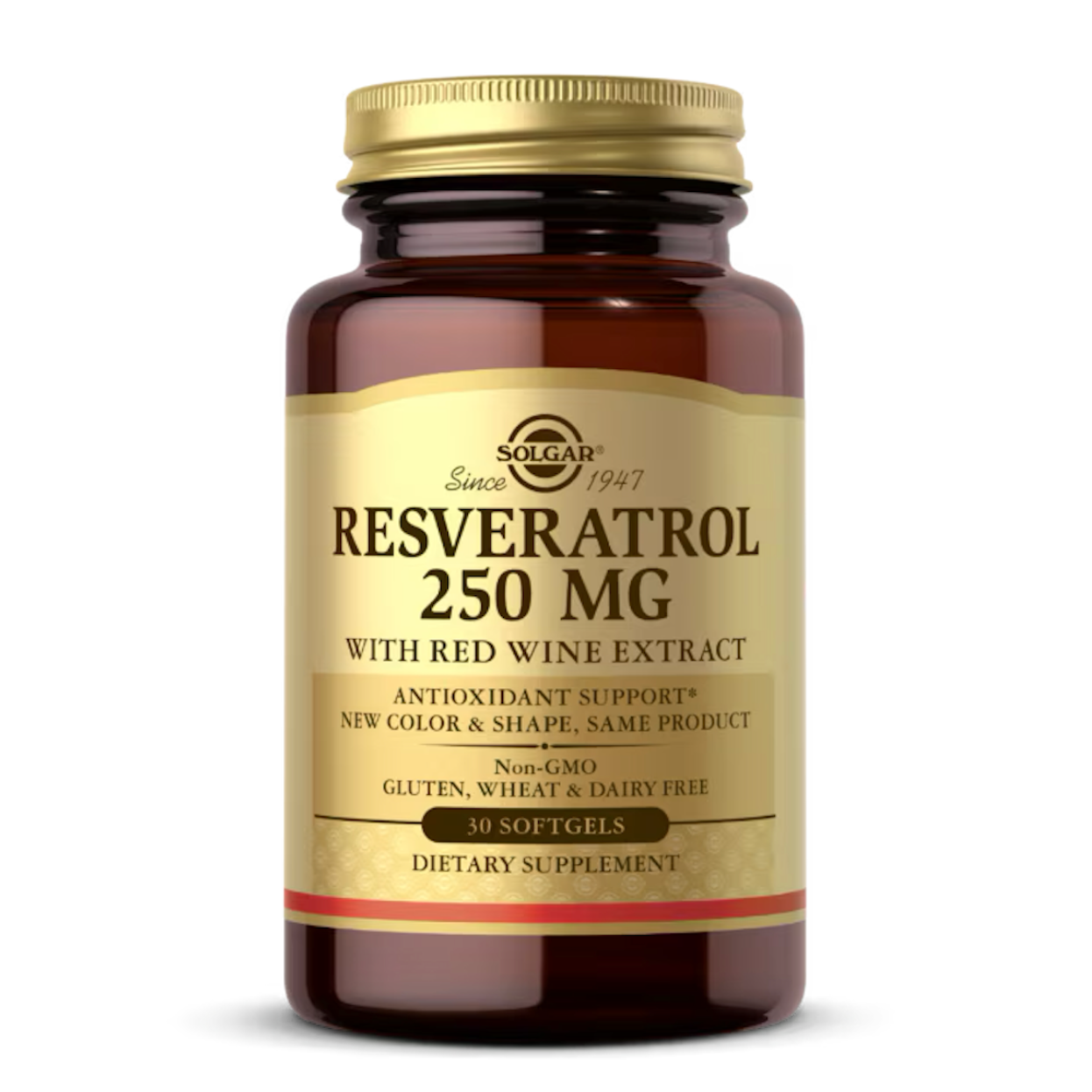 SOLGAR resveratrool 250 mg punase veini ekstraktiga – 30 kapslit