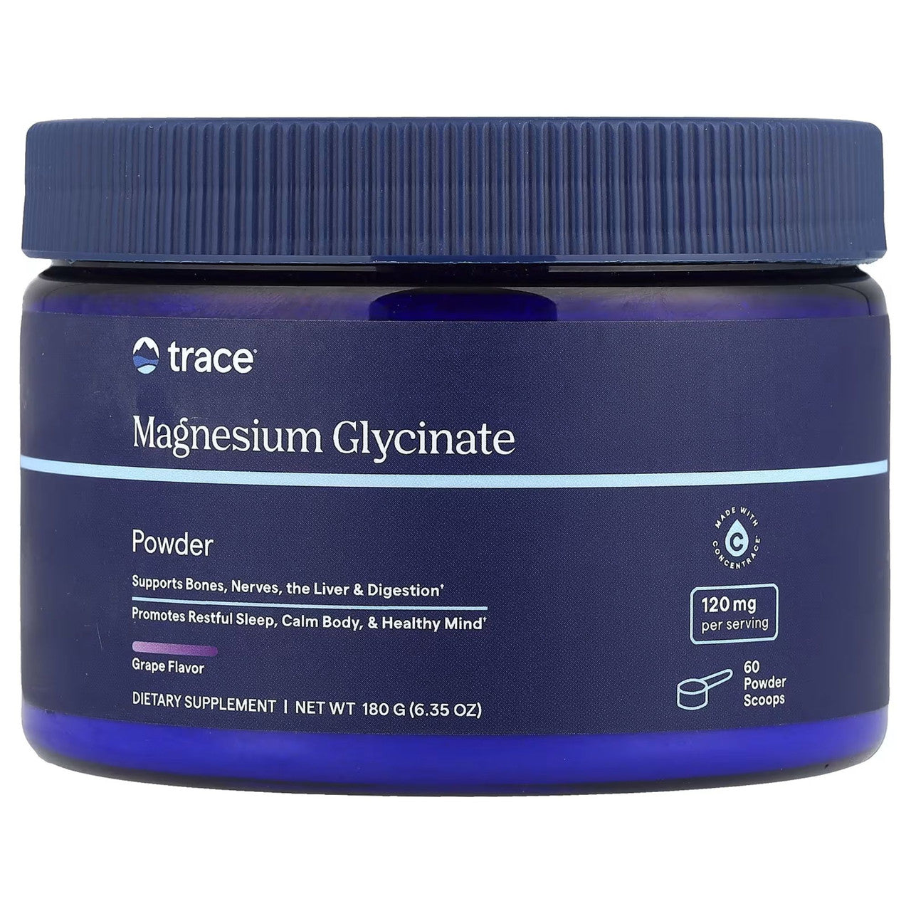 TRACE MINERALS magneesiumglütsinaadi pulber, viinamarjamaitseline – 180 g