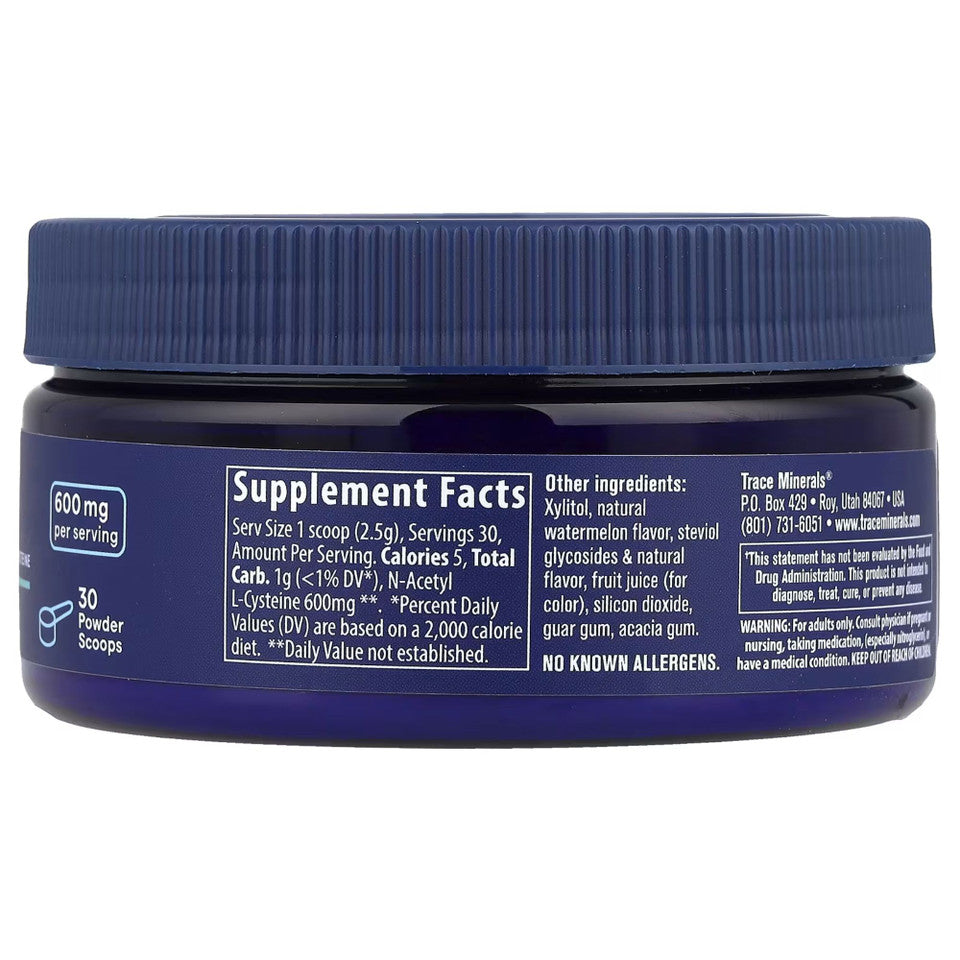 TRACE MINERALS NAC pulber 600 mg - 75 g