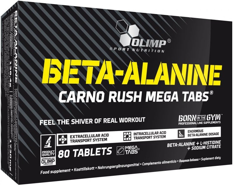 Olimp Nutrition Beta-alaniin - Carno Rush Mega Tablets - 80 tabletti