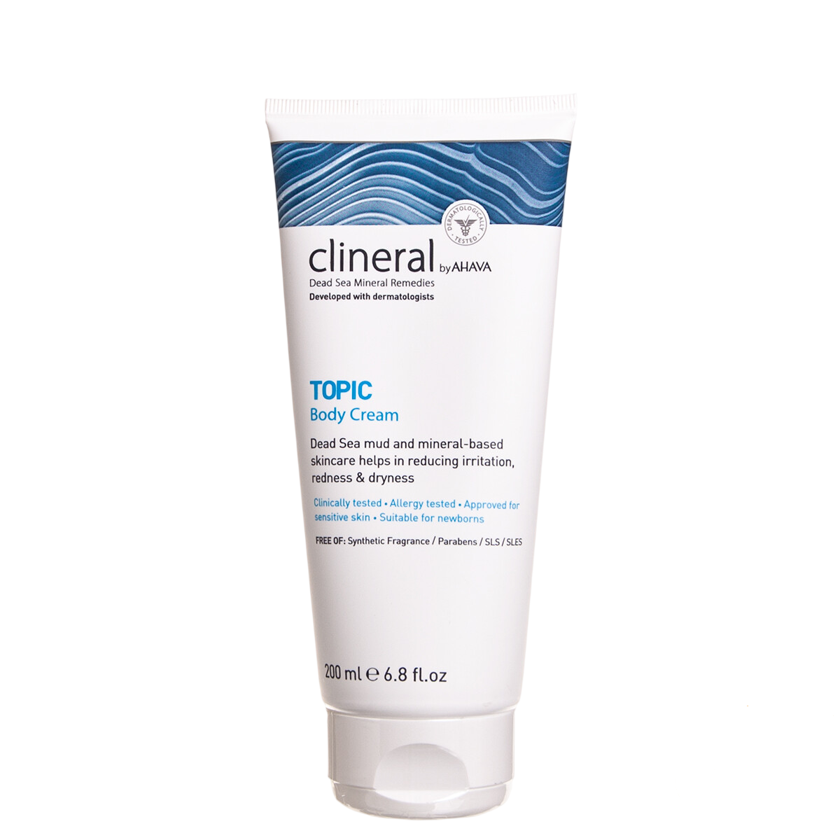 Ahava Clineral Topic, Negyvosios jūros mineralai, Nuo sudirginimo, Kūno kremas, Kūnas, 200 ml