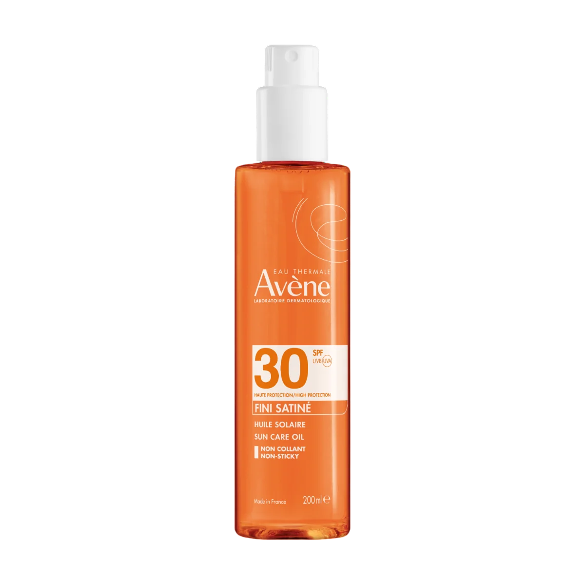 Avene, drėkinamasis kūno aliejus nuo saulės, SPF 30, 200 ml