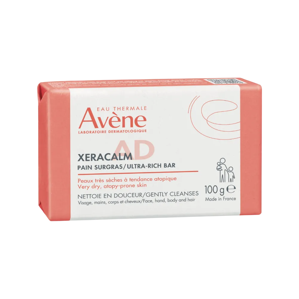 Avene, XeraCalm A.D, švelnus valomasis muilas veidui, 100 g