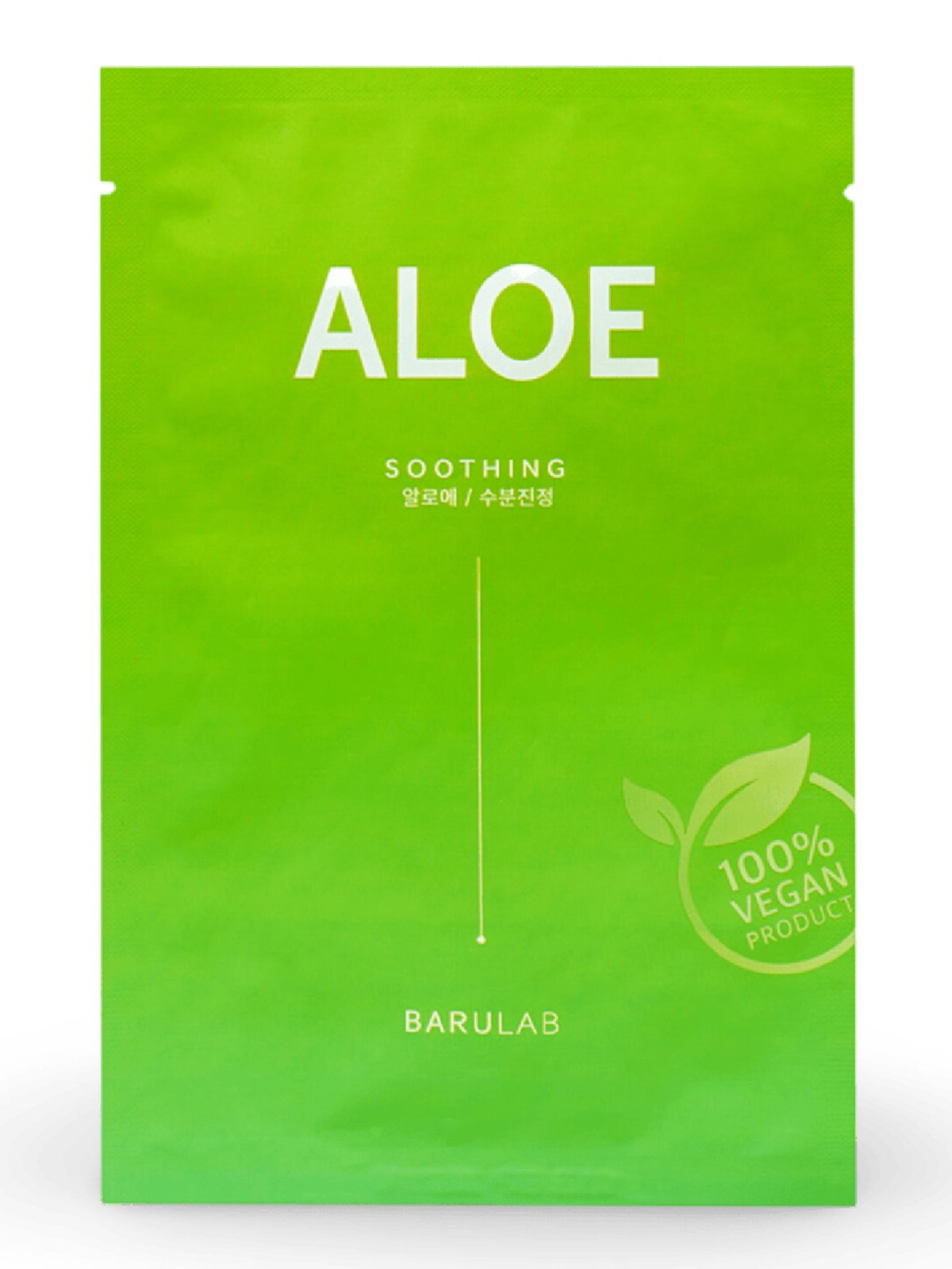 Barulab, The Clean Vegan, Aloe, Soothing, Sheet Mask, For Face, 23 g
