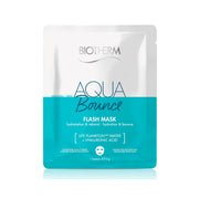 Biotherm Aqua Flash balansuojanti lakštinė veido kaukė, skirta naudoti kas savaitę arba pagal poreikį, 31 g