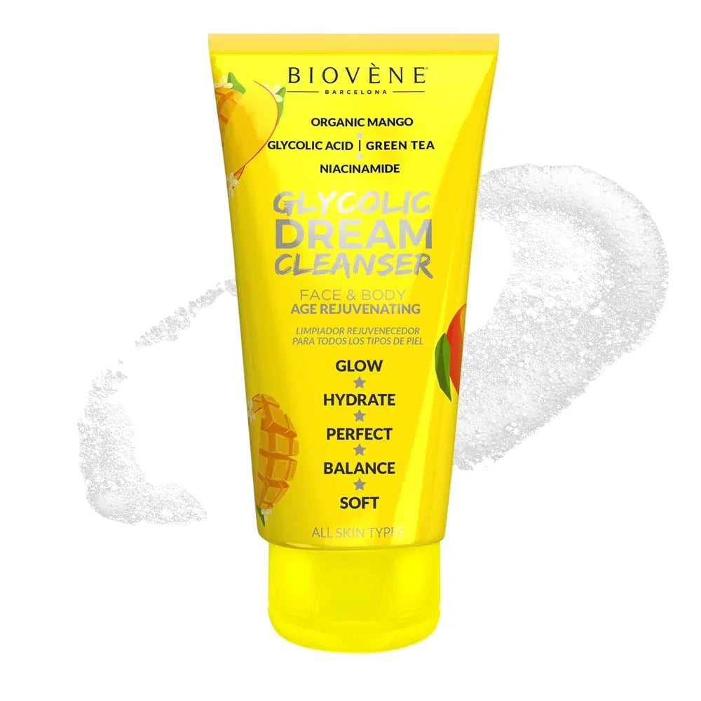 Biovene, Dream Cleanser, Glycolic Acid, Hydration, Glow, Cleansing Gel, For Face & Body, 200 ml *Tester