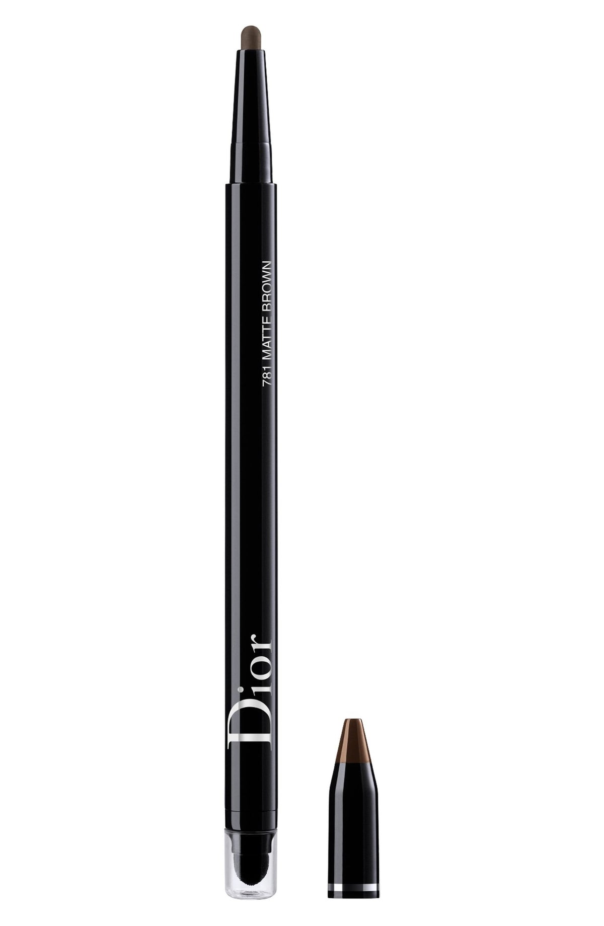 Christian Dior, Diorshow On Stage, Waterproof, Double-Ended, Kohl Eyeliner, 781, Intense Brown, 1.2 g