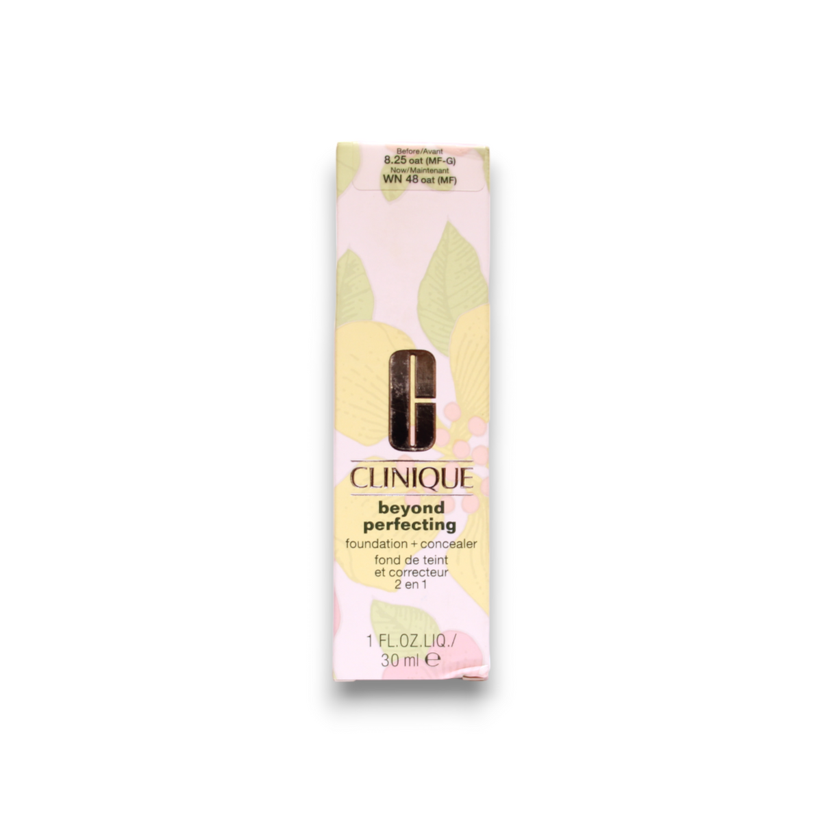 Clinique, Beyond Perfecting, Paraben-Free, Matte Finish, Liquid Foundation & Concealer 2-In-1, 48, Oat, 30 ml